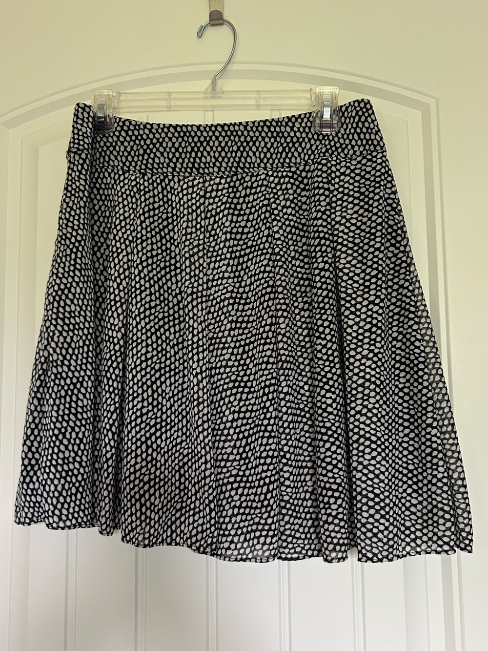 International Concepts Petite Lined Black and White Skirt Women’s Medium